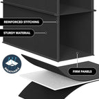 Simple Houseware 2 Pack 10 Shelves Hanging Organizer, Black