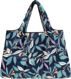 allydrew Large Foldable Tote Nylon Reusable Grocery Bags, 6 Pack