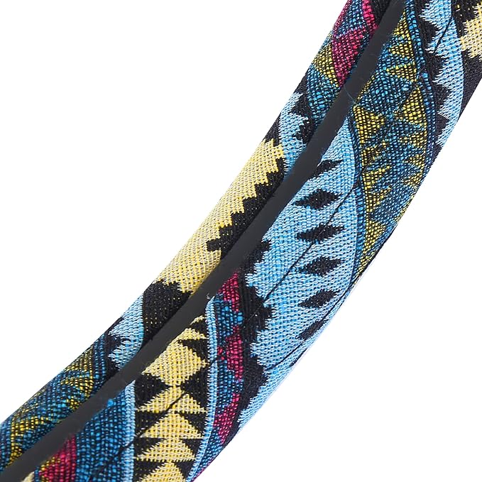 X AUTOHAUX 40cm 16 Inch Universal Steering Wheel Cover for Cars Trucks SUV Ethnic Style Multicolor Printing Pattern