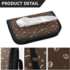 Car Tissue Holder Car Visor Organizer Tissue Box Holder for Car Sun Visor Organizer with Car Vehicle Accessories Essentials Interior for Women Men Brown Coffee Mug Bean