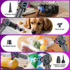 Handheld Car Vacuum Portable Cordless（Equipped with a one-Touch Window Breaker and Seatbelt Cutter ） Car Vacuum Cleaner with 