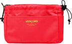Vercord Canvas Handbag Organizers, Sturdy Purse Insert Organizer Bag in Bag, 10 Pockets Red Large