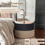 INDRESSME 115L Extra Large Storage Baskets for Organizing, Blanket Basket Living Room Dog Toy Bin, Wicker Storage Woven Laund