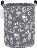 QUEENLALA Large Storage Basket,Laundry Hamper/Bathroom/Home Decor/Collapsible Round Storage Bin,Boys and Girls Hamper/Boxes/C