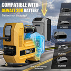 160PSI Cordless Tire Inflator Compatible with Dewalt 20V Air Compressor, Portable Air Pump Automatic Shut Off, LED Light, Digital Pressure Gauge for Cars Motorcycles Bike Ball(Bare Tool)