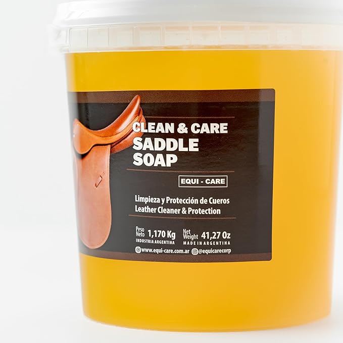 EQUI - CARE: Clean & Care Saddle Soap, Glycerin-Based soap with Added Moisturizers Designed to Clean and Condition Leather. K