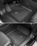 3W Floor Mats Fit for Honda Accord 2023 2024 2025 2026(Include Hybrid Model) All Weather Heavy Duty Custom Fit TPE Car Floor Liners for Accord Front & Rear Rows, Black