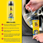 Fix-A-Flat S60430 Aerosol Emergency Flat Tire Repair and Inflator, for Large Tires, Eco-Friendly Formula, Universal Fit for A
