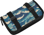 Car Tissue Holder Car Visor Organizer Tissue Box Holder for Car Sun Visor Organizer with Car Vehicle Accessories Essentials Interior for Women Men Blue Waves Foam Ripple