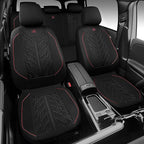 CAR PASS Waterproof Car Seat Covers Full Set,Neoprene Car Seat Covers 5 Seats,3D Tyre Embossed Wetsuit Seat Covers All-Weathe