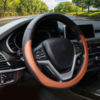 Valleycomfy Microfiber Leather Steering Wheel Cover Large-Size for F150 F250 F350 Ram 4Runner Tacoma Tundra Range Rover Model