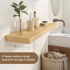 Dreamland 48 Inches Floating Shelves for Wall, 8" Deep Long Floating Shelves Set of 1, Large Display & Storage Shelf, Wall Sh