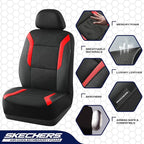 Skechers Memory Foam Car Seat Covers, Air Cool Mesh Thick Seat Covers, Car Seat Full Sets, Airbag Compatible, Automotive Comf