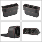 Black Multifunctional Car Cup Holder Car Seat Organizer Gap Filler Bottle Phone Storage Organizer