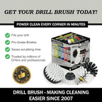 Drillbrush Car Detailing Kit | Drill Brush Set – Soft Bristle Power Scrubber Attachments for Cleaning Car Interior, Upholster