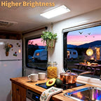 RV Lights Interior,3 Color RV LED Super Bright Fixture,12V RV Ceiling Dome Light with ON/Off Dimmable Switch Energy Saving Gift Package for RV/Camper/Car/Trailer/Boat