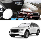 TINGLU Sun Shade for Mazda CX-9 CX9 2016-2025 2026 Accessories Windshield Sun Shade Window Shade UV Rays Protection Sun Visor Cover with Steering Wheel Sunshade Storage Bag