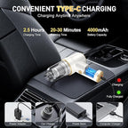 KMM Handheld Car Vacuum Cleaner, 9000PA Vacuum Cleaner & Air Duster, 120W High Power Vacuum Portable Cordless, Hand Held Vacu