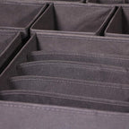 DIOMMELL 4 Pack Foldable Cloth Storage Box Closet Dresser Drawer Organizer Fabric Baskets Bins Containers Divider for Clothes
