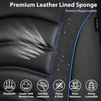 CAR PASS 3D Foam PU Leather Car Seat Covers, Universal Seat Covers Front 2 for Trucks SUV Sedan Automotive Seat Covers Armres