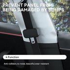 YONZEE 5-Pack Silicone Car Seat Belt Buckle Covers – Anti-Scratch, Noise Reduction & Buckle Protection – Universal Fit for Cars, SUVs, Trucks (Black)