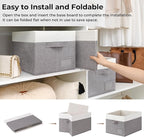 GRANNY SAYS Storage Baskets for Shelves, Fabric Storage Bins for Clothes, Closet Organization Bins, Collapsible Storage Bins 