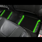 CAR PASS Leather Steering Wheel Cover and Waterproof Car Floor Mats,Microfiber Universal Car Combo Fit for 95% Sedan,SUV,Cars