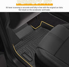 All Weather Floor Mats Compatible with 2011-2017 BMW X3 F25, 3D TPE Rubber Full Cover Protection Car Mats Full Set Liners Black