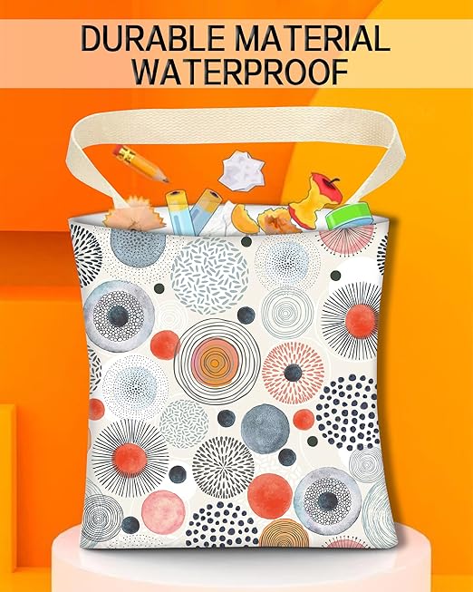 Car Trash Can, Durable Hanging Car Trash Garbage Bag, Cute Automotive Garbage Cans Organizer, Colorful Seamless Pattern