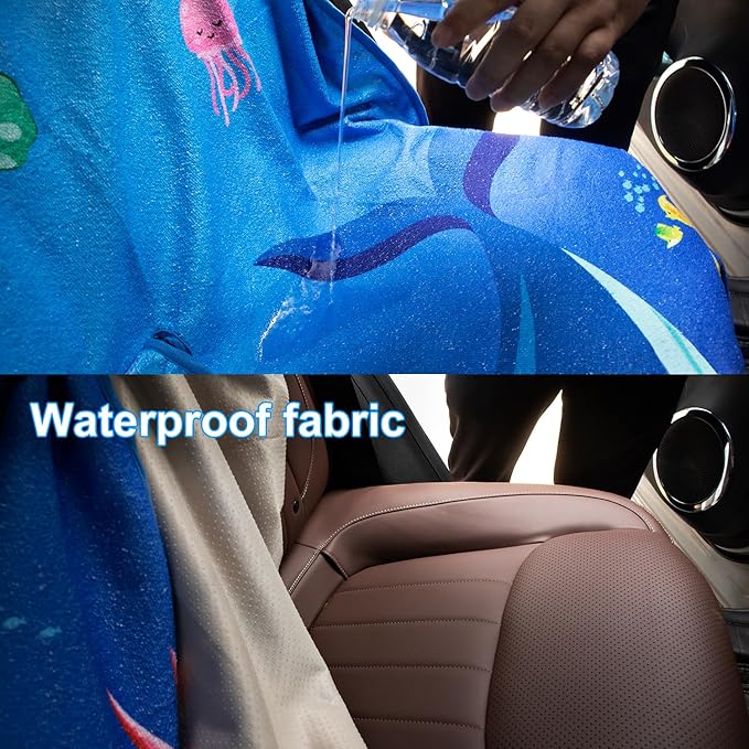 Waterproof Sweating Car Seat Cover for Post Gym Workout, Running, Swimming, Beach and Hiking, Universal Fit Non-Slip Bucket S