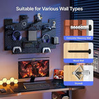 PEGZONE Controller and Headphone Holder Wall Mount, Modular Gaming Pegboard with Accessories, Controller Stand for Xbox PS5 P