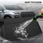 LASFIT Trunk Mat with Backrest Mat for Chevrolet Chevy Traverse 2024-2026 & GMC Acadia 2024-2026 & Buick Enclave 2025-2026, All Weather TPE Custom Fit Cargo Mat Trunk Liner with Backrest Mat, Black