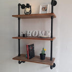 Industrial Pipe Shelving Bathroom Shelves Over Toilet 24 Inch,Rustic Wall Shelves,Industrial Floating Shelves for Wall Pipe S