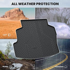 LASFIT Cargo Mat for Toyota Corolla 2009-2010, Custom Fit All-Weather TPE Rubber Trunk Mat for Toyota Accessories, Waterproof, Easy to Clean, Black