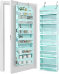 HOMELUX THEORY UPGRADED 6 Tiers Over The Door Organizer Hanging - 100D EXTRA THICK & 50lbs HUGE CAPACITY, 12 Side Mesh Pocket
