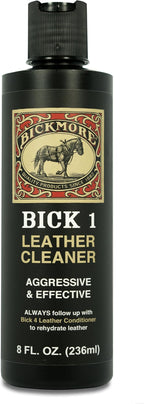 Bickmore Bick 1 Leather Cleaner 8 oz - Clean Dirt, Oil, Sweat, Salt, and Water Stains from All Colored, White, and Black Leat
