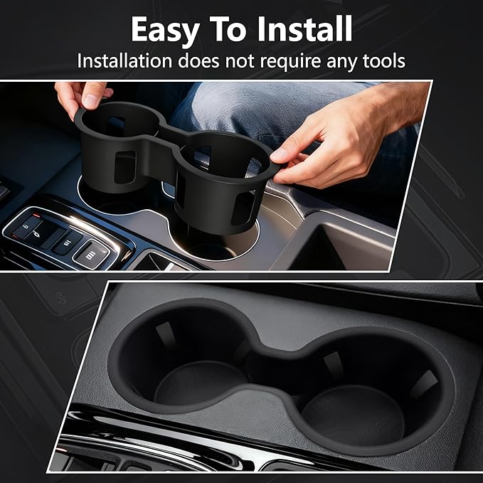 Cup Holder Inserts Compatible with Honda Pilot 2023 2024 2025 Accessories, Non-Slip TPE Center Console Cup Holder Protector Organizer for Honda Ridgeline&Passport 2024 2025 Accessories