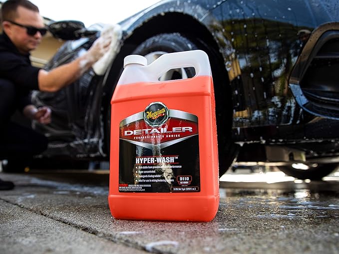 Meguiar's D110 Hyper Wash Foaming Car Wash, Lifts Off Dirt and Leaves a Rich Shine, Car Wash Soap Helps Preserve Wax, Highly 