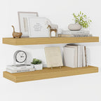 Fun Memories Floating Shelves 32 Inch Long, 9.3Inch Deep Floating Shelves for Wall, Extra Deeper & Thicker Wall Mounted Stora
