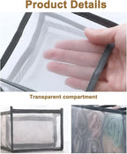 3PCS Wardrobe Clothes Organizer - Foldable Closet Drawer Organizer for Clothes, Portable Closet Organizers and Storage Bins, 