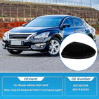 Motoforti Left Side Wing Mirror Cover for Nissan Altima 2019-2024, Car Rear View Mirror Cover Cap No.963746CA9A, Car Exterior Door Side Rearview Mirror Cap Mirror Housing, Glossy Black
