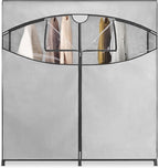 Whitmor Extra-Wide Portable Clothes Closet - 60 Inches Wide - Store Seasonal Clothing - Grey