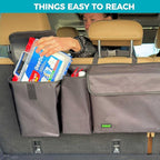 PIDO Hanging Trunk Organizer, Backseat Trunk Organizer for SUV, Hanging Car Storage Bag with Large Pockets for Sedan, Truck, V