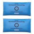 Silica Gel Desiccant Packets, Indicating Moisture Absorbers for Safes, 500g × 2pcs Rechargeable Desiccant Packs for car