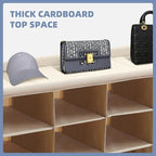 STORAGE MANIAC Stackable Shoe Cubby Organizer, Free Standing Shoe Cube Rack for Entryway, Bedroom, Apartment, Closet, 20-Cube