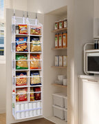 ULG Over the Door Organizer, 6-Tier Hanging Storage with Clear Windows, 19 Pockets for Closet,Bathroom & Nursery Door Organiz