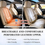 Coverado Seat Covers, Car Seat Covers Front Seats, Car Seat Cover, Car Seat Protector Waterproof, Car Seat Cushion Nappa Leat