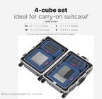 LeanTravel Premium Compression Packing Cubes for Travel - Suitcase Organizer Bags with Double Zipper & Breathable Mesh Panel 