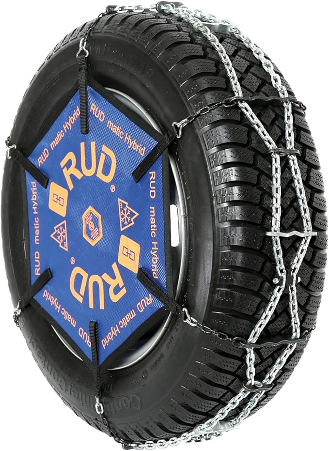 RUD 4717320 Snow Chains Hybrid Rudmatic Intuitive Mounting, Set of 2, H108