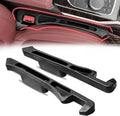2PCS Car Seat Gap Filler Organizer, Car Side Seat Gap Filler with Phone Holder, Gap Stopper Fill Gap Between Seat and Console to Stop Things from Dropping Fit Cars SUVs Trucks（Black）